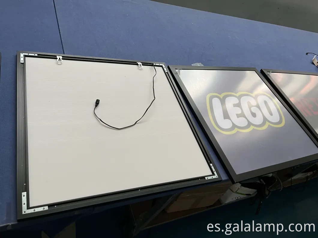 LED PELÍCULA PONTADOR Publicidad Caja de luz Snap Frame lámpara de visualización